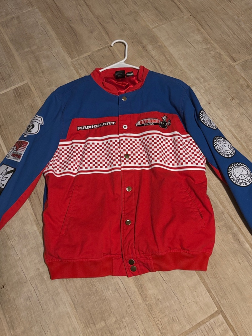 Red & Blue “Mario Kart” Racing Jacket